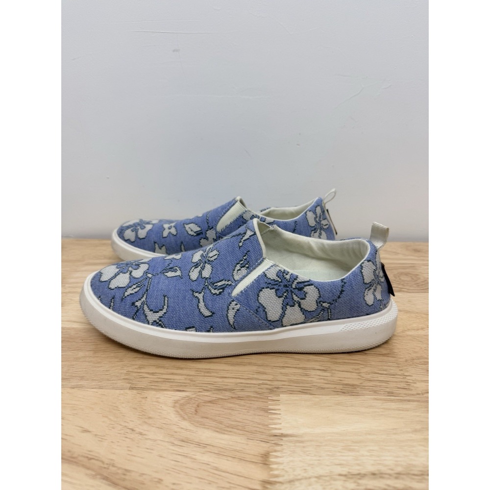 WOOLLOOMOOLOO Byron 41 EU Slip On Merino Wool Comfort Sneakers White Blue‎ #63